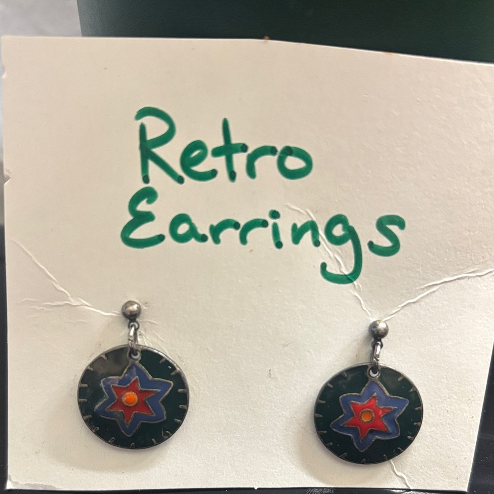 Colorful Star Drop Earrings
